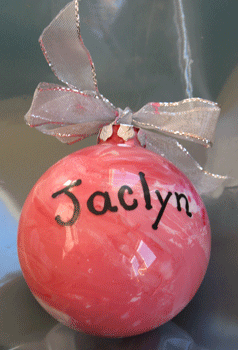 personalized ball ornaments baby