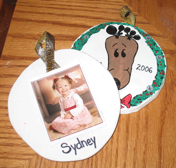 Baby's Frst Christmas keepsake handprint footrint